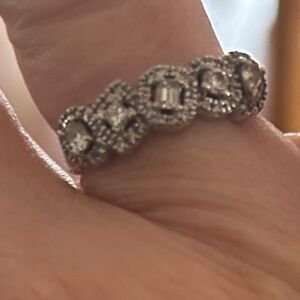 Elegant 10k white gold Ring with Diamonds bought at Kay’s for 1500 size 7